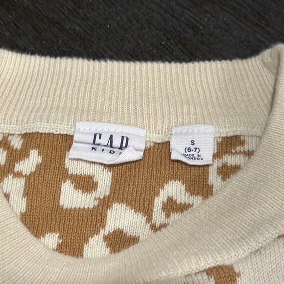 Gap kids leopard sweater size small 6-7 - Picture 4 of 6